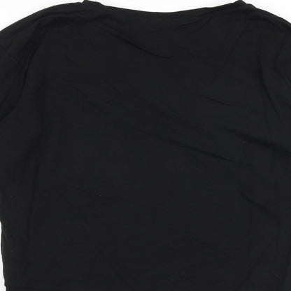 H&M Womens Black Cotton Pullover Sweatshirt Size S Pullover - Not Okay