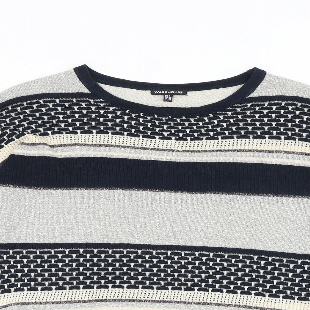 Womens UK Size 6 Warehouse Blue Pullover Jumper