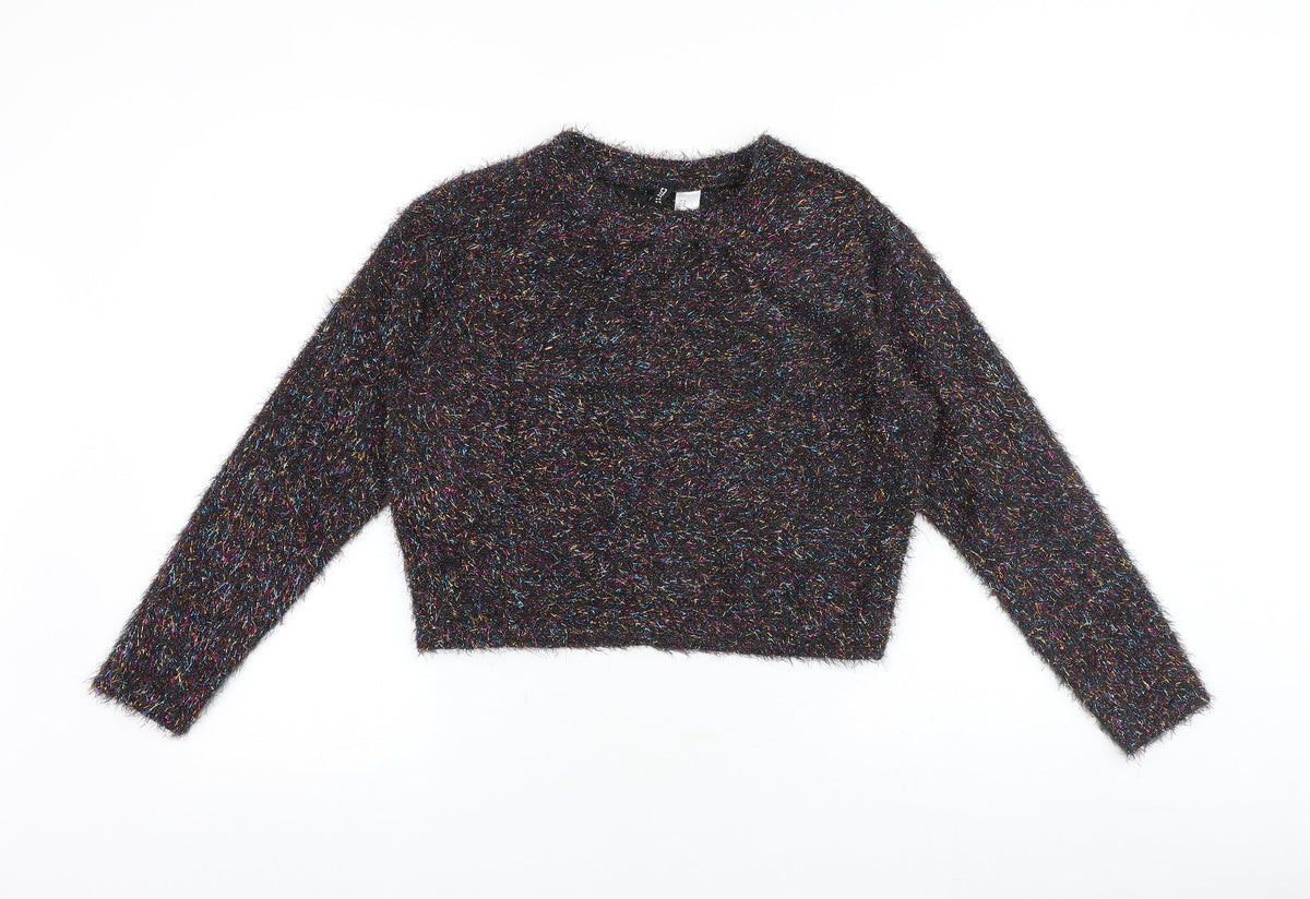 Womens UK Size M H&M Multicoloured Pullover Jumper