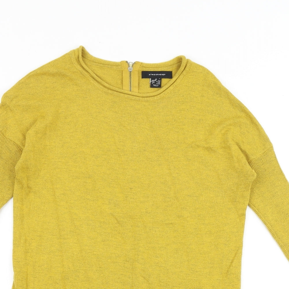 Womens UK Size S Primark Yellow Pullover Jumper