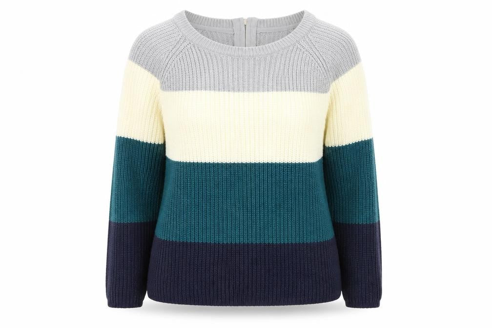 Womens UK Size 12 Intuition Multicoloured Pullover Jumper
