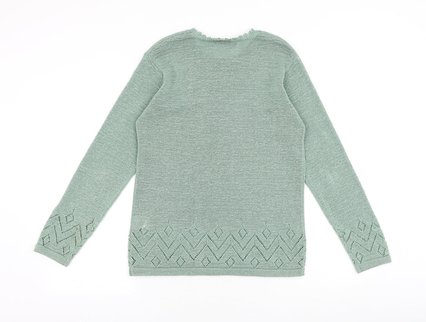 Womens UK Size S Bonmarché Green Pullover Jumper