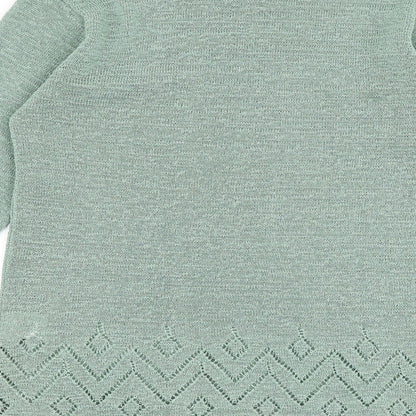Womens UK Size S Bonmarché Green Pullover Jumper