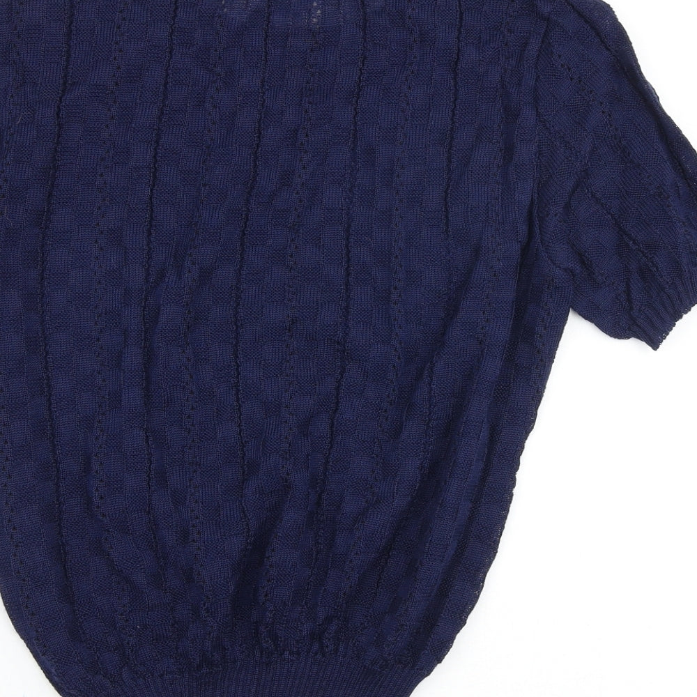 Womens UK Size 18 Fashion Extra Blue Pullover Jumper