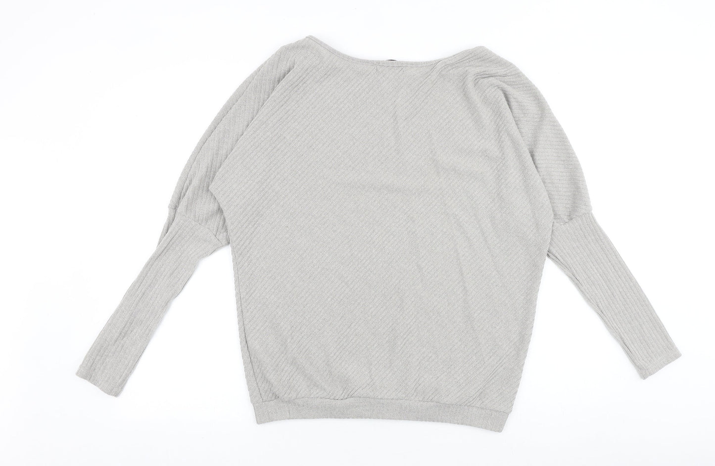 My Dress Room Womens Grey Round Neck Viscose Pullover Jumper Size XL