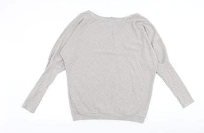 My Dress Room Womens Grey Round Neck Viscose Pullover Jumper Size XL
