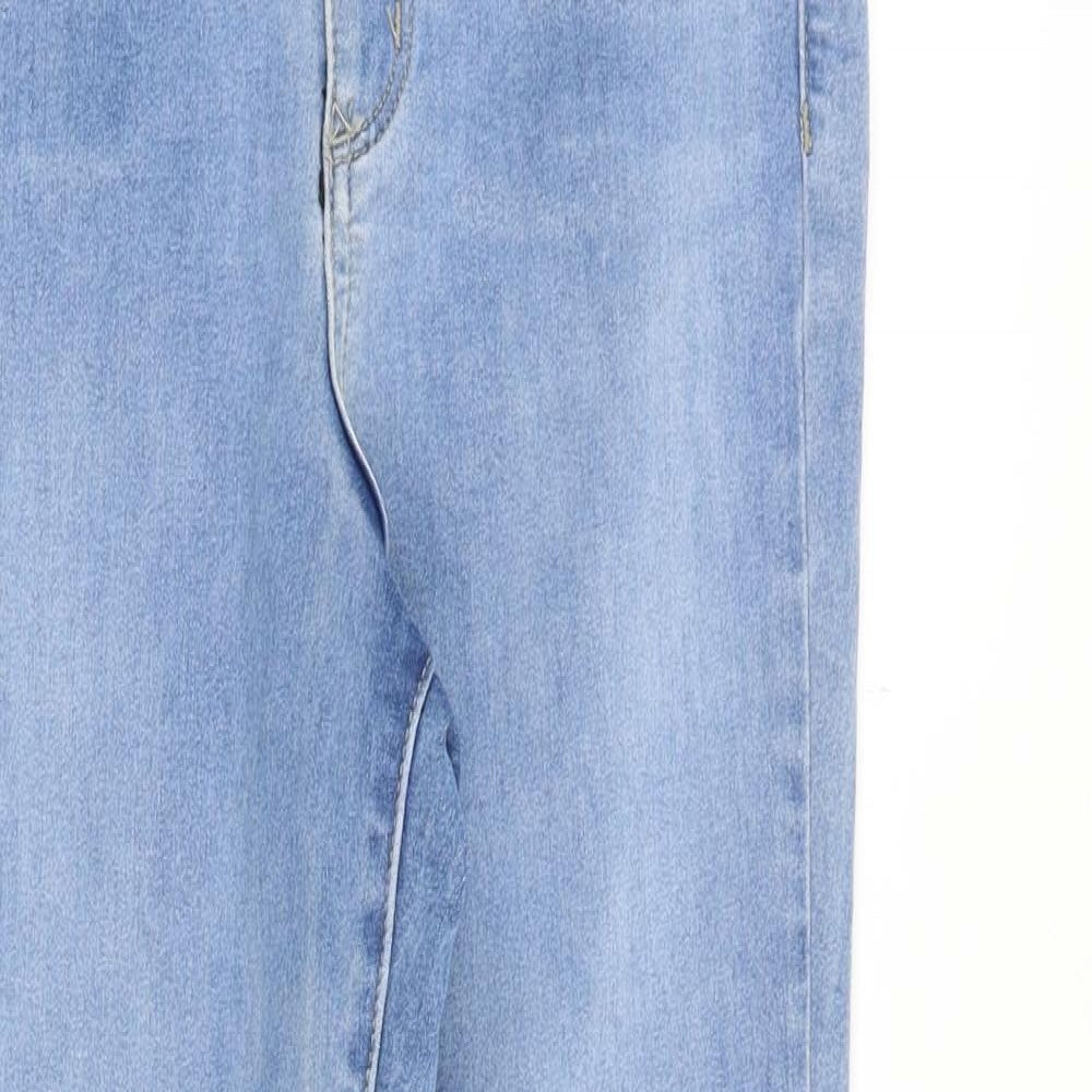ASOS Womens Blue Cotton Skinny Jeans Size 30 in Slim Zip