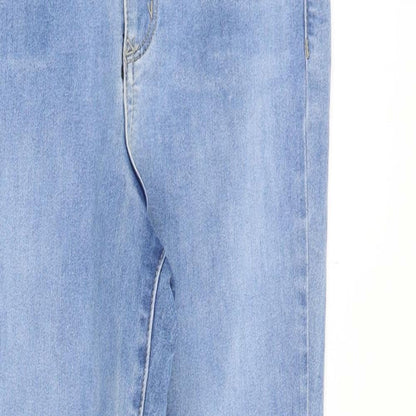 ASOS Womens Blue Cotton Skinny Jeans Size 30 in Slim Zip