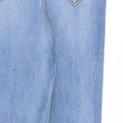 ASOS Womens Blue Cotton Skinny Jeans Size 30 in Slim Zip
