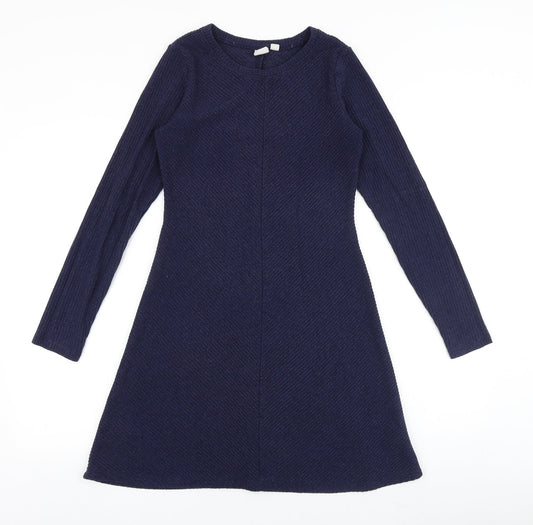 Gap Womens Blue Viscose Trapeze & Swing Size XS Round Neck Pullover