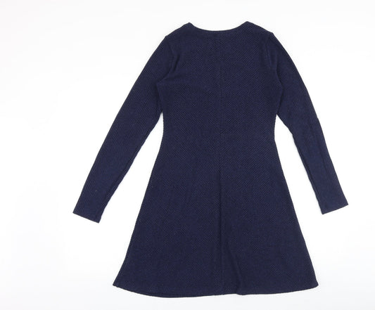 Gap Womens Blue Viscose Trapeze & Swing Size XS Round Neck Pullover