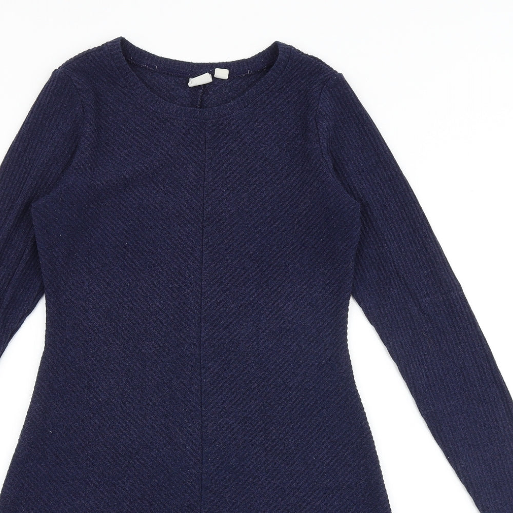 Gap Womens Blue Viscose Trapeze & Swing Size XS Round Neck Pullover