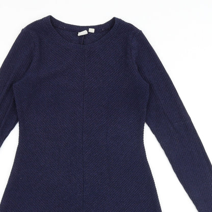 Gap Womens Blue Viscose Trapeze & Swing Size XS Round Neck Pullover