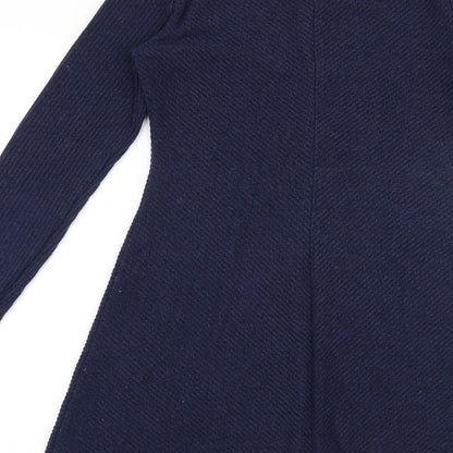 Gap Womens Blue Viscose Trapeze & Swing Size XS Round Neck Pullover