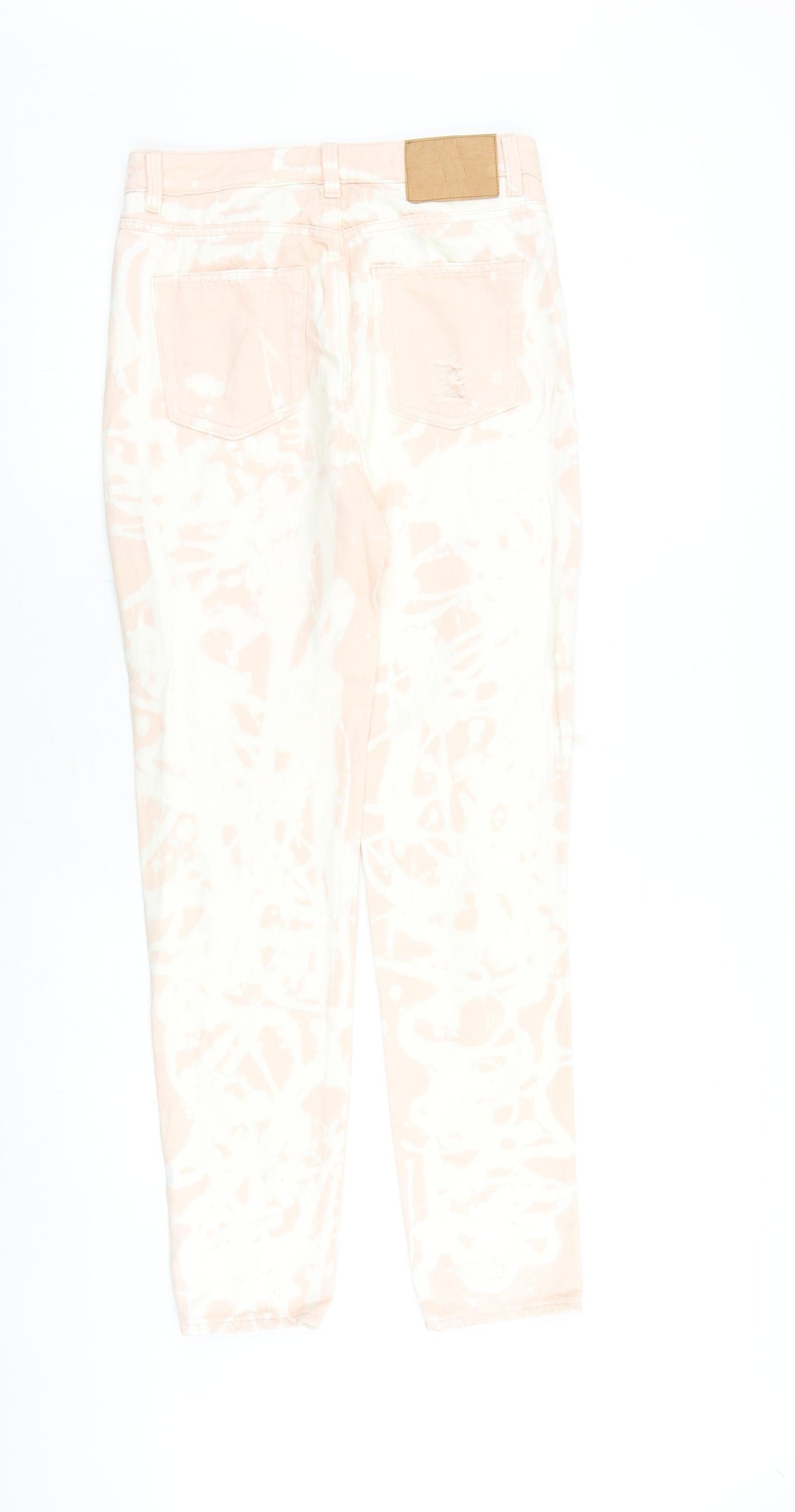 Womens UK Size 6 H&M Regular Fit Skinny Pink Jeans