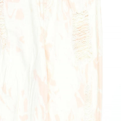 Womens UK Size 6 H&M Regular Fit Skinny Pink Jeans