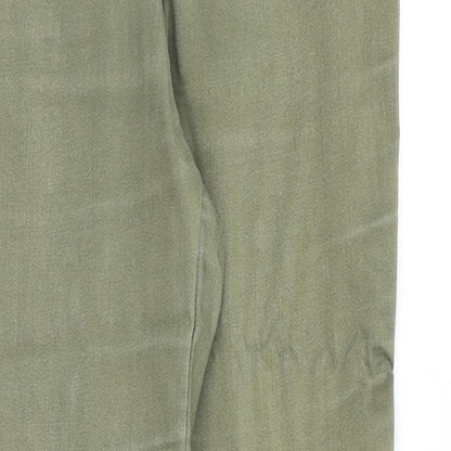 F&F Womens Green Cotton Skinny Jeans Size 26 in Slim Zip