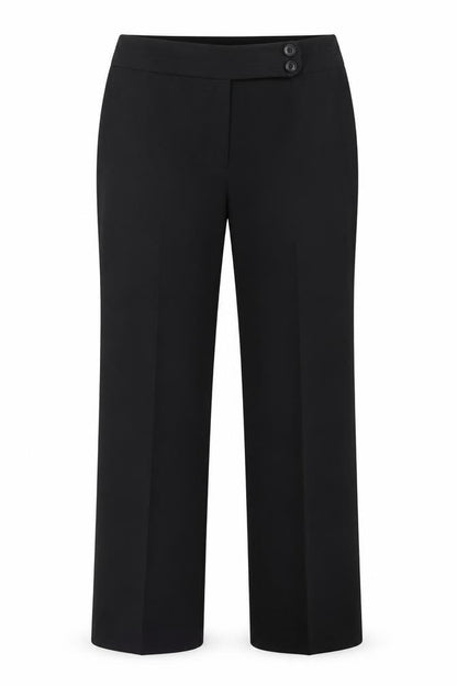 Womens UK Size 32 in George Regular Fit Dress Pants Black Trousers