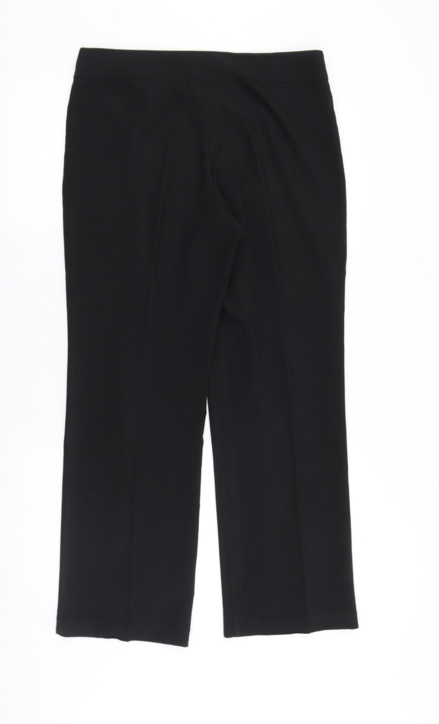 George Womens Black Polyester Dress Pants Trousers Size 32 in Regular Zip