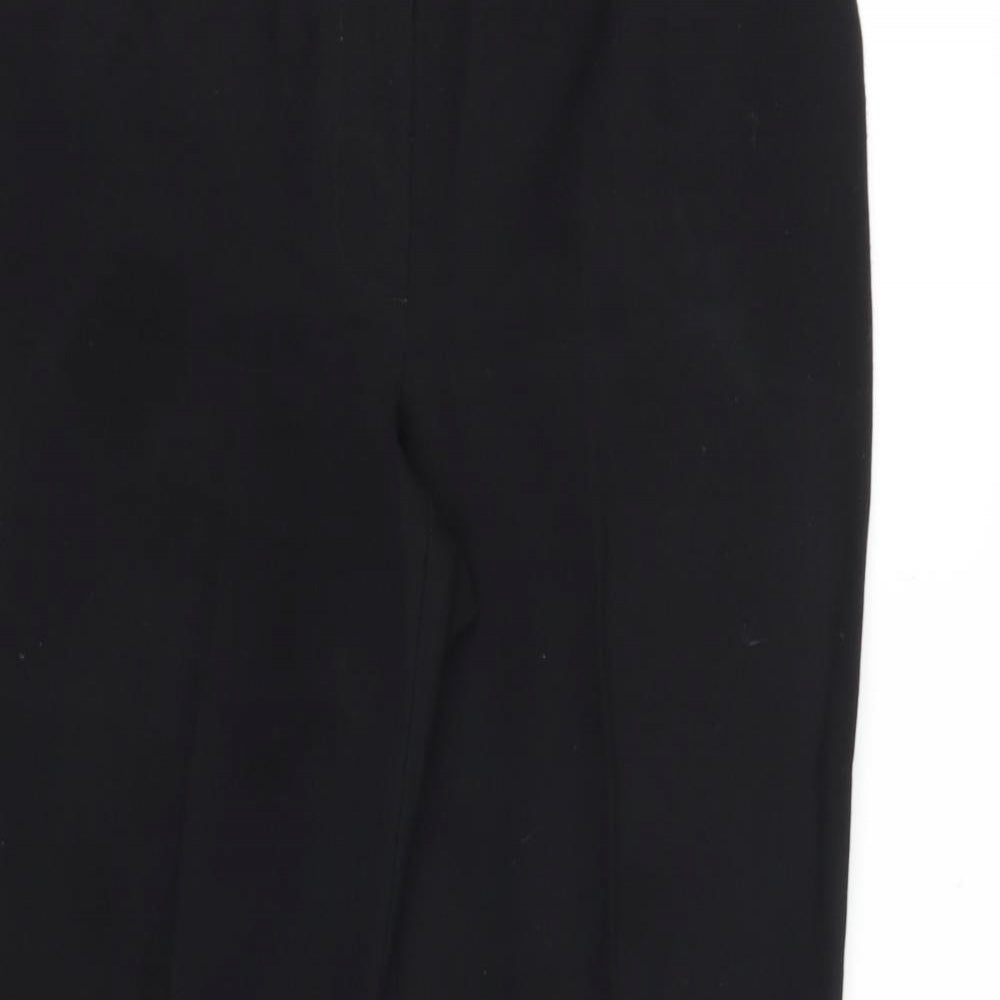 George Womens Black Polyester Dress Pants Trousers Size 32 in Regular Zip