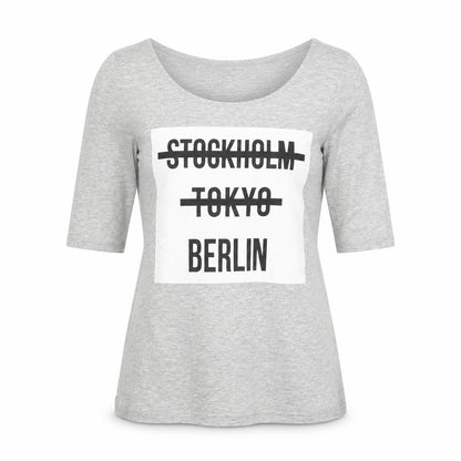 Womens UK Size S H&M Grey Basic T-Shirt