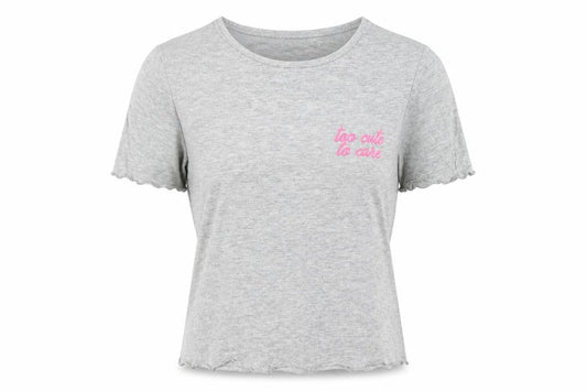 Womens UK Size M Select Grey Basic T-Shirt