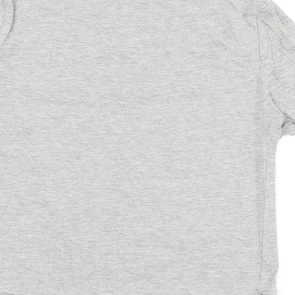 Womens UK Size M Select Grey Basic T-Shirt
