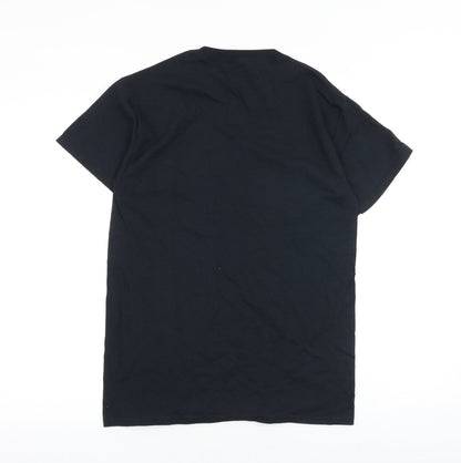 Mens UK Size S Gildan Black  T-Shirt