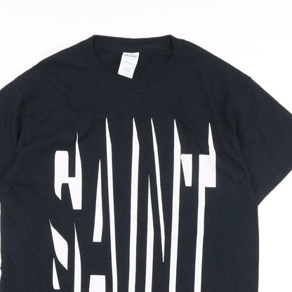 Mens UK Size S Gildan Black  T-Shirt