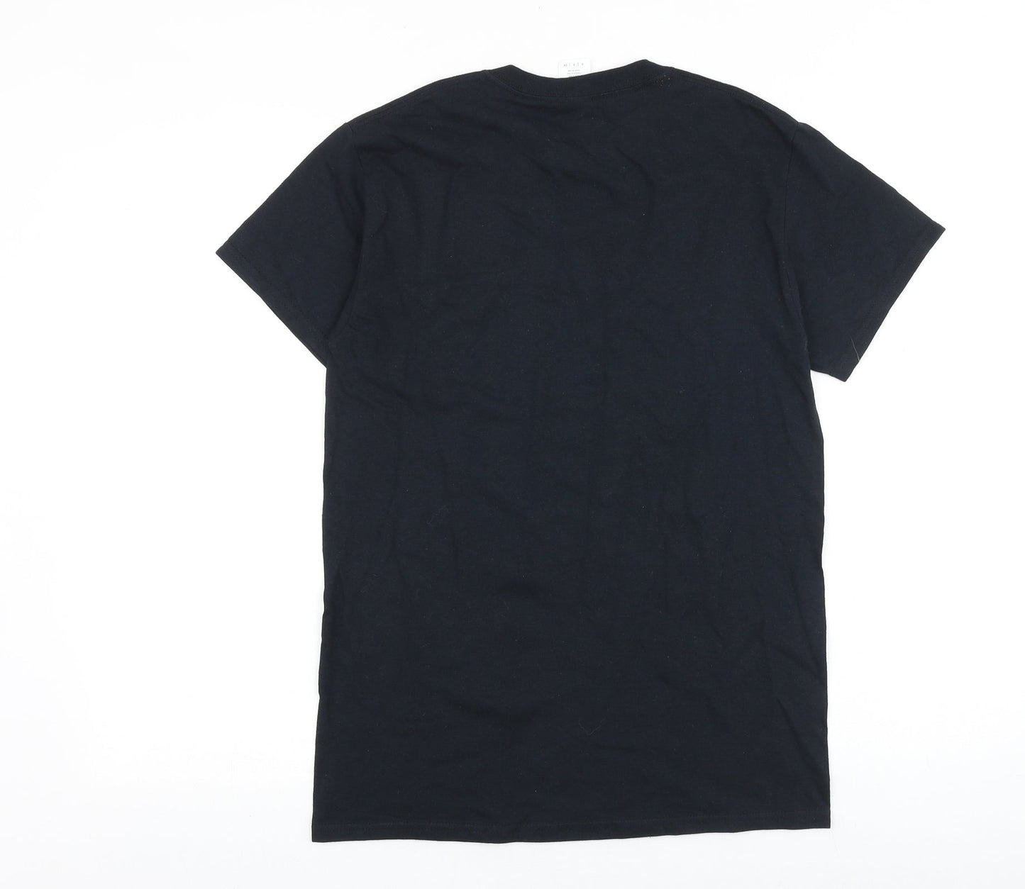 Mens UK Size S Gildan Black  T-Shirt