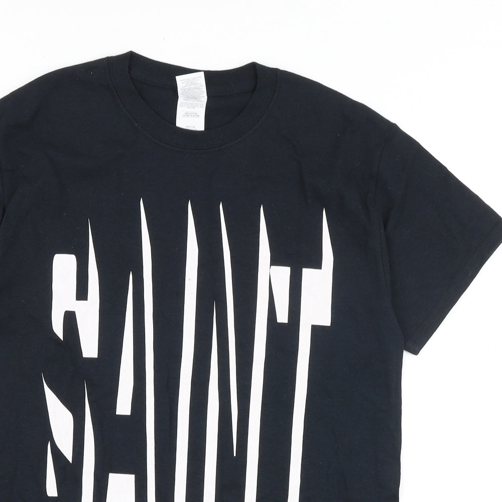 Mens UK Size S Gildan Black  T-Shirt