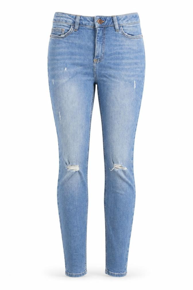 Womens UK Size 8 Denim & Co. Regular Fit Skinny Blue Jeans