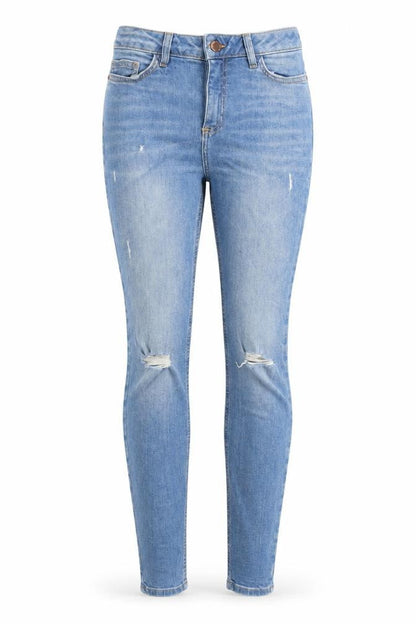 Womens UK Size 8 Denim & Co. Regular Fit Skinny Blue Jeans