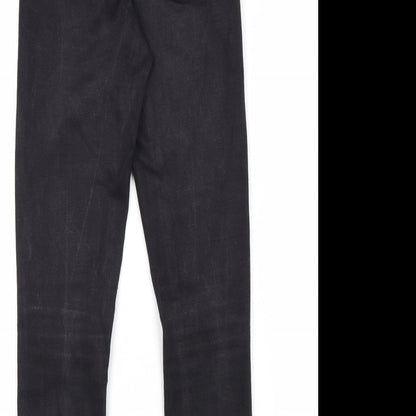 Denim & Co. Womens Black Cotton Skinny Jeans Size 8 L28 in Regular Zip