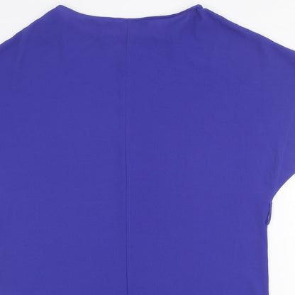 Dorothy Perkins Womens Blue Polyester T-Shirt Dress Size 8 Round Neck Pullover