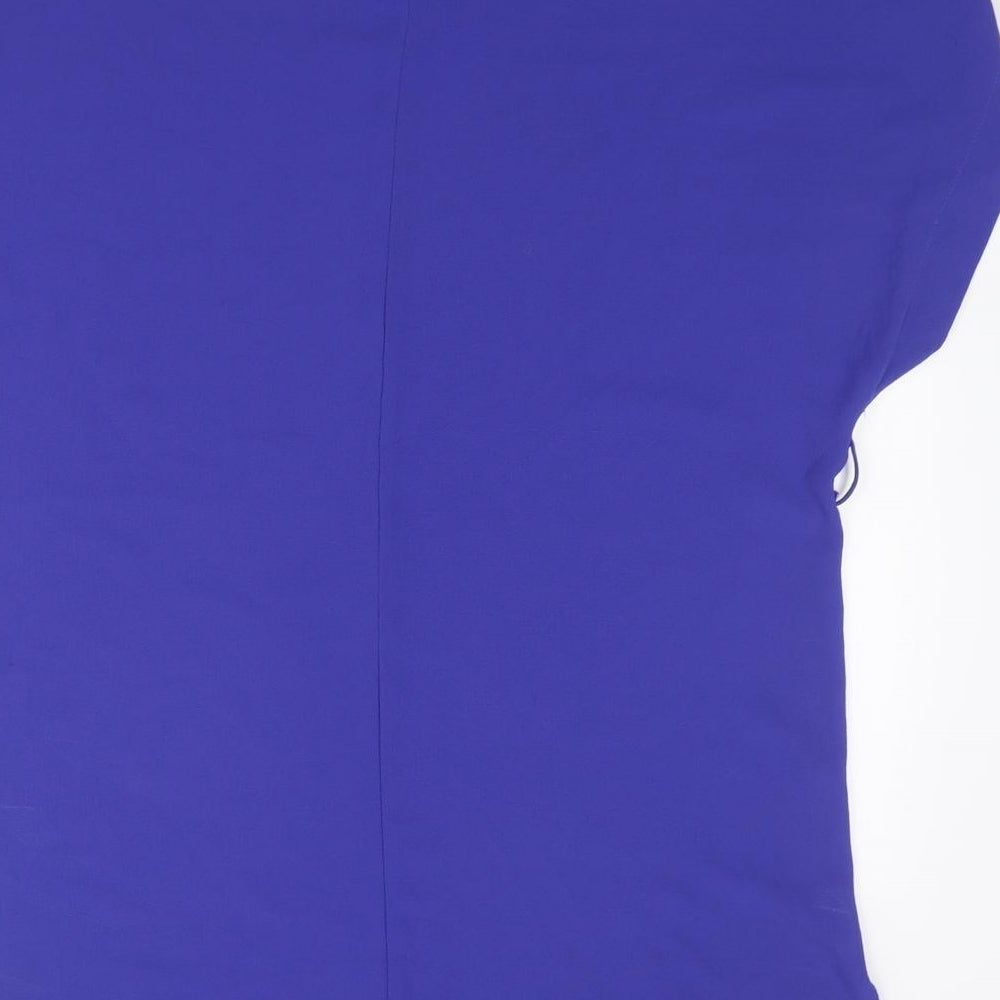 Dorothy Perkins Womens Blue Polyester T-Shirt Dress Size 8 Round Neck Pullover