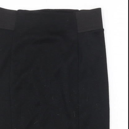 Dorothy Perkins Womens Black Polyester Straight & Pencil Skirt Size 12