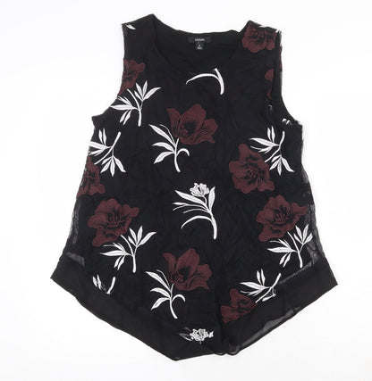 Womens UK Size M Alfani Black Basic Tank