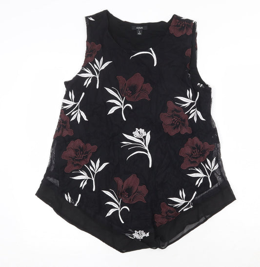 Womens UK Size M Alfani Black Basic Tank