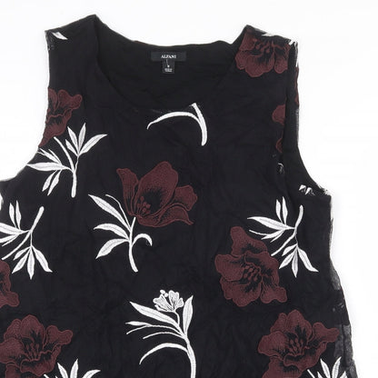 Womens UK Size M Alfani Black Basic Tank