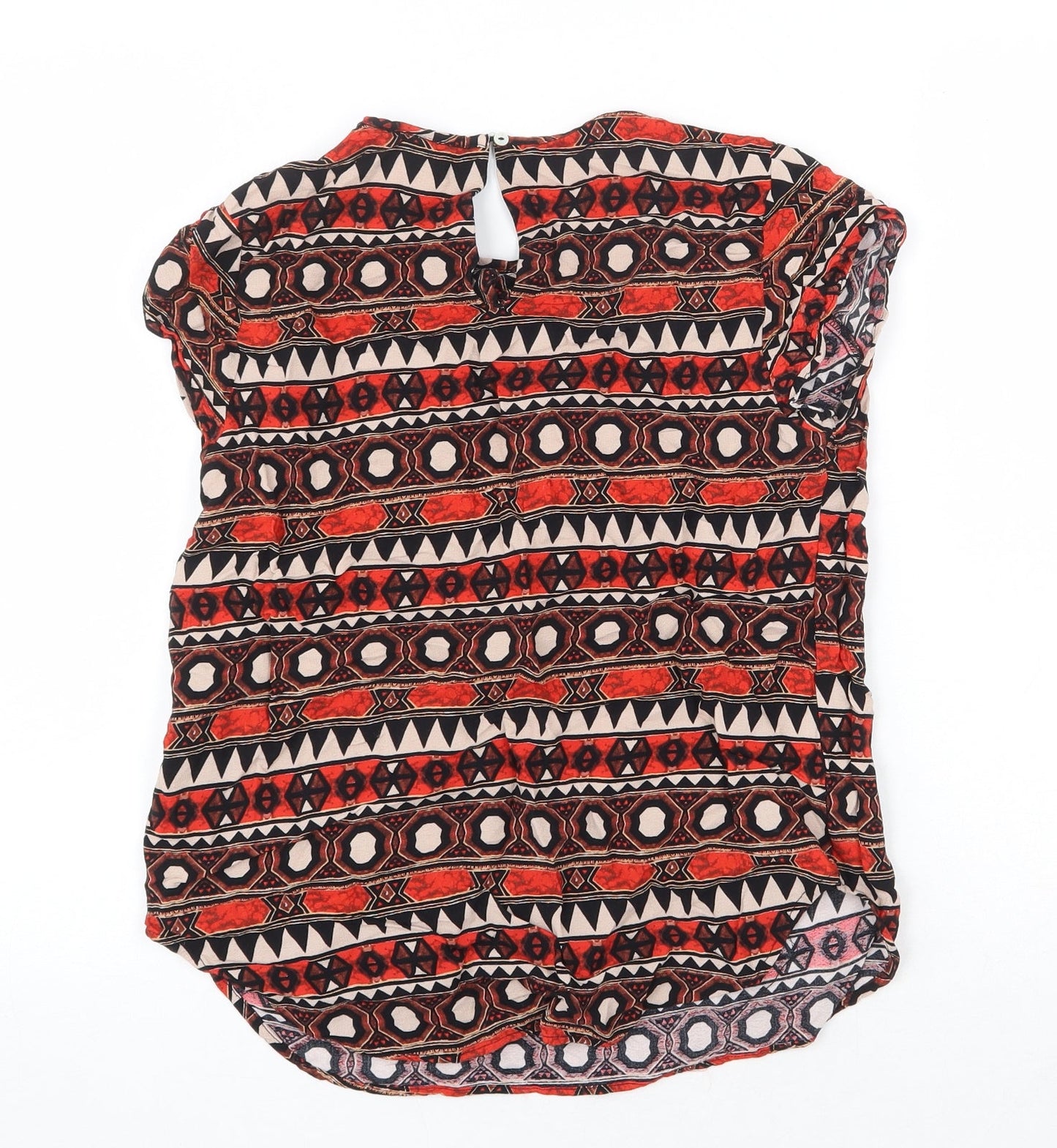 Womens UK Size 8 H&M Red Basic Blouse