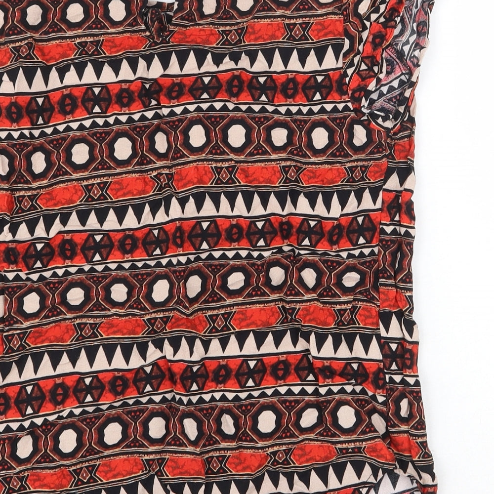 Womens UK Size 8 H&M Red Basic Blouse
