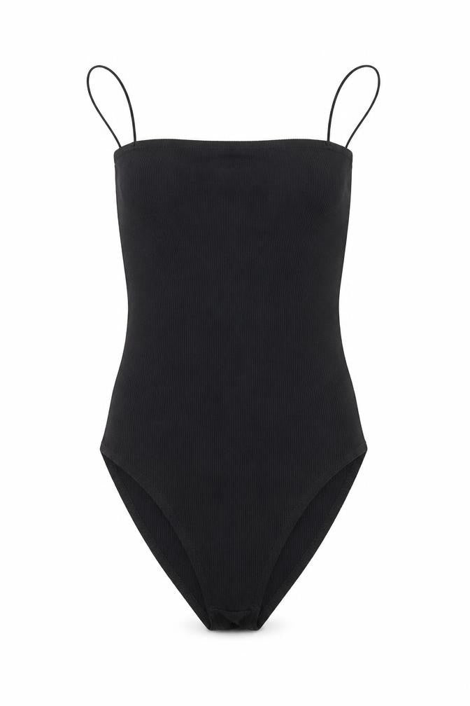 Womens UK Size 6 Boohoo One-Piece Black Bodysuit