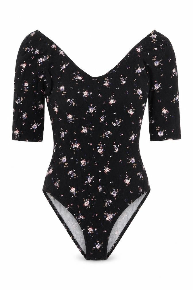 Womens UK Size 6 Atmosphere One-Piece Black Bodysuit