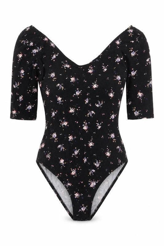 Womens UK Size 6 Atmosphere One-Piece Black Bodysuit