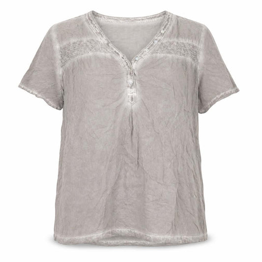 Womens UK Size L Anna Rose Grey Basic T-Shirt