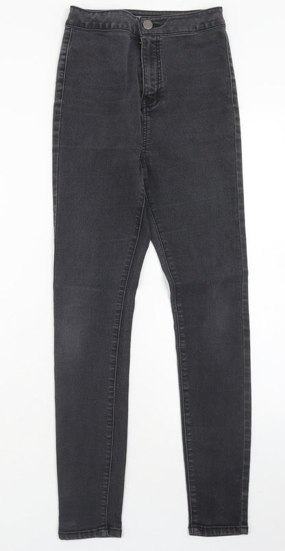 Noisy may Womens Black Cotton Skinny Jeans Size S L30 in Regular Zip
