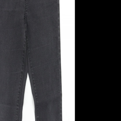 Noisy may Womens Black Cotton Skinny Jeans Size S L30 in Regular Zip