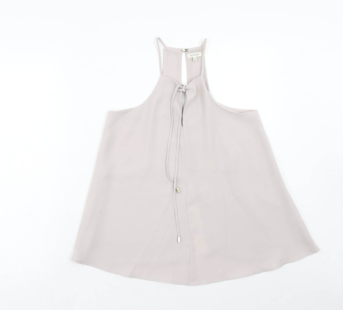Womens UK Size 8 River Island Beige Camisole Tank