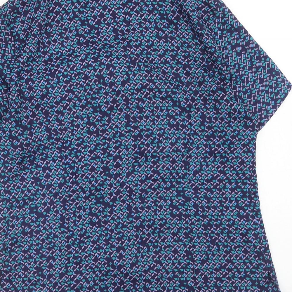 Womens UK Size 10 Simon jersey Purple Basic Blouse
